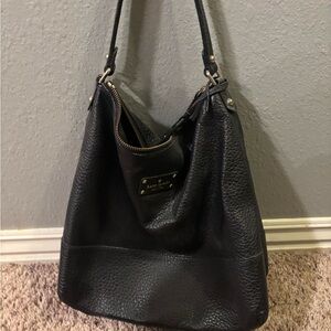 Black Leather Tote Bag